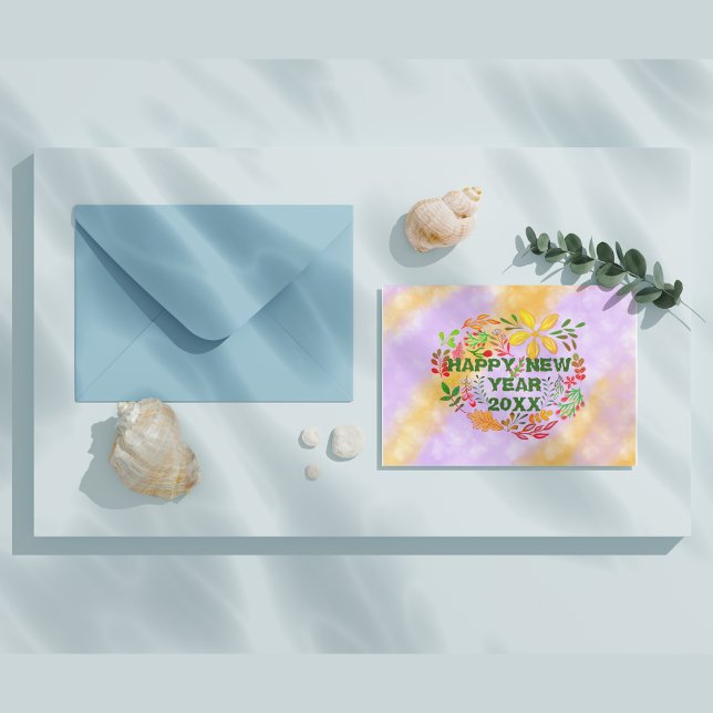 CARTÃO FELIZ ANO NOVO PERSONALIZADO 20XX (Criador carregado)