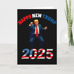 Cartão Feliz Ano Novo Trump Faça o Ano Novo Grande Novame