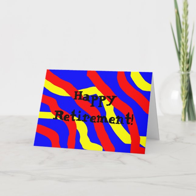 Cartão Feliz aposentadoria! (Frente)