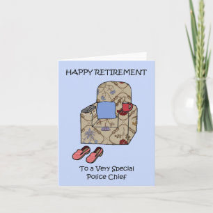 Cartão Feliz Aposentadoria ao Chefe da Polícia