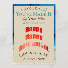 Cartão Feliz Aposentadoria Feliz Qualquer Nome Parabéns -
