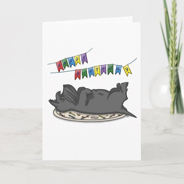 Cartão Feliz Bolo de Aniversário (Frente)