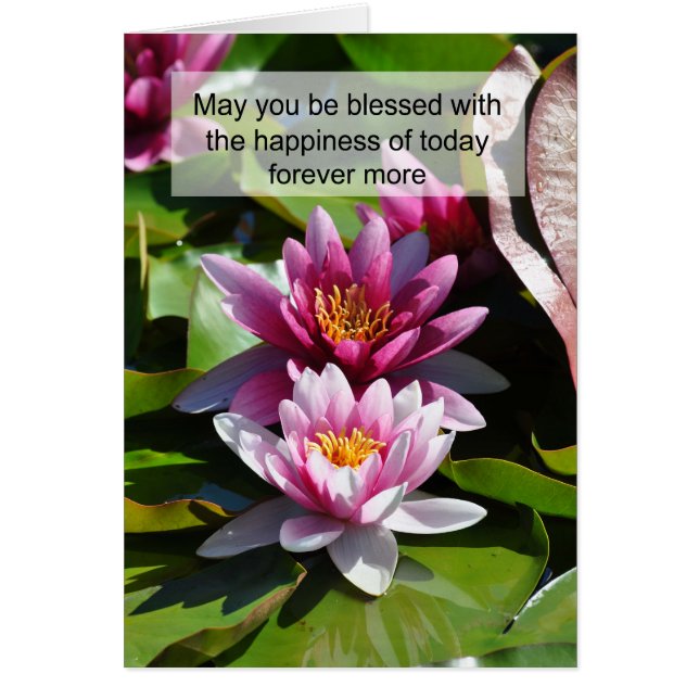 Cartão Feliz Casamento - Que Seja Abençoado (Frente)