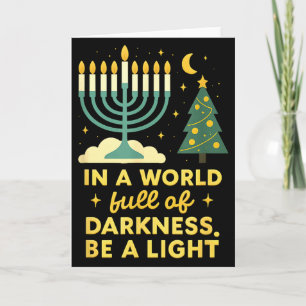 Cartão Feliz Chrismukkah Merry Natal Feliz Chanukah J