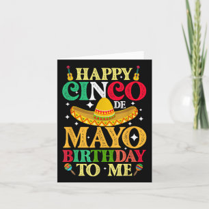 Cartão Feliz Cinco De Mayo Aniversário Para Mim 5 C