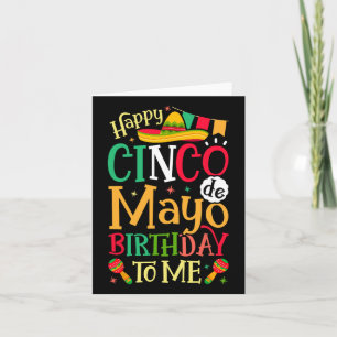 Cartão Feliz Cinco De Mayo Aniversário Para Mim Engraçado