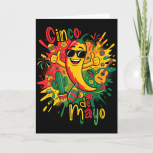 Cartão Feliz cinco de mayo festa mexicana party 5 de maio