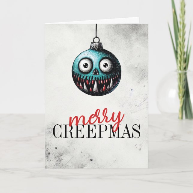 Cartão Feliz Creepmas (Frente)