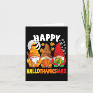 Cartão Feliz Cristo de Ação de Graças de Halloween de Hal