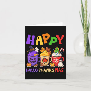 Cartão Feliz Cristo de Ação de Graças de Halloween de Hal