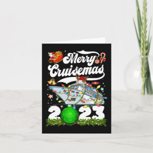 Cartão Feliz Cruisemas Família Cruise Natal 2023 Diversão