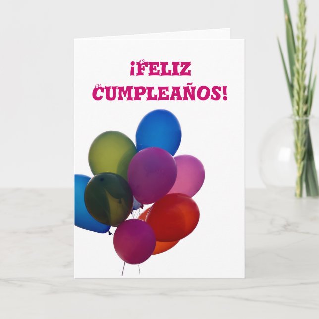 Cartão Feliz Cumpleanos card (Frente)