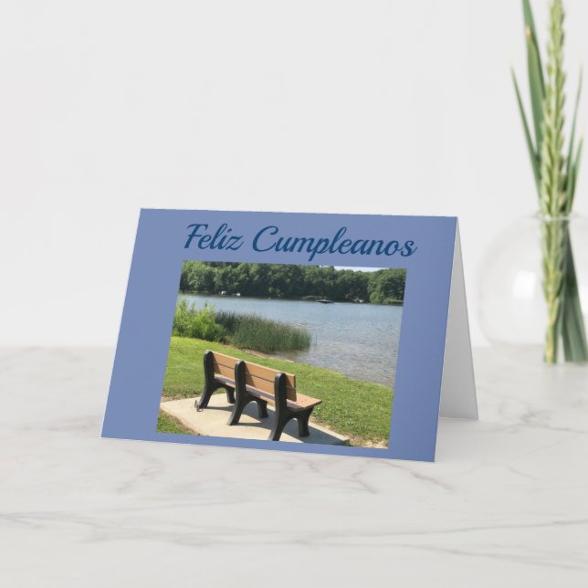 CARTÃO **FELIZ CUMPLEANOS** - FELIZ ANIVERSÁRIO ESPANHOL (Frente)