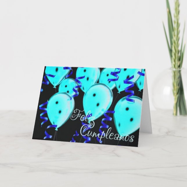 CARTÃO **FELIZ CUMPLEANOS** - FELIZ ANIVERSÁRIO ESPANHOL (Frente)