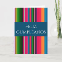 Feliz Cumpleaños Spanish Mexican Blanket Aniversár