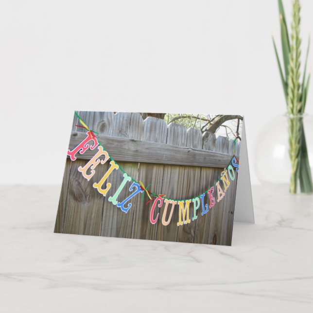 CARTÃO FELIZ CUMPLIANOS AND MAY IT BRING YOU ALL U WISH (Frente)