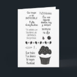 CARTÃO "FELIZ CUMPLIANOS" TO A SPECIAL FRIEND/A CUPCAKE<br><div class="desc">"FELIZ CUMPLIANO'S" FRIEND OR FAMILY-AND HERE IS A CUPCAKE WITH OUR WISHES,  AS WELL!~</div>