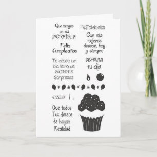 CARTÃO "FELIZ CUMPLIANOS" TO A SPECIAL FRIEND/A CUPCAKE