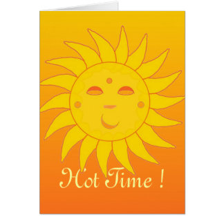 Cartão feliz da namoradeira do verão do tempo