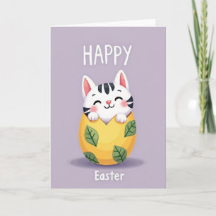 Cartão Feliz da Primavera Felina