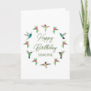 Cartão Feliz de Aniversário Personalizado