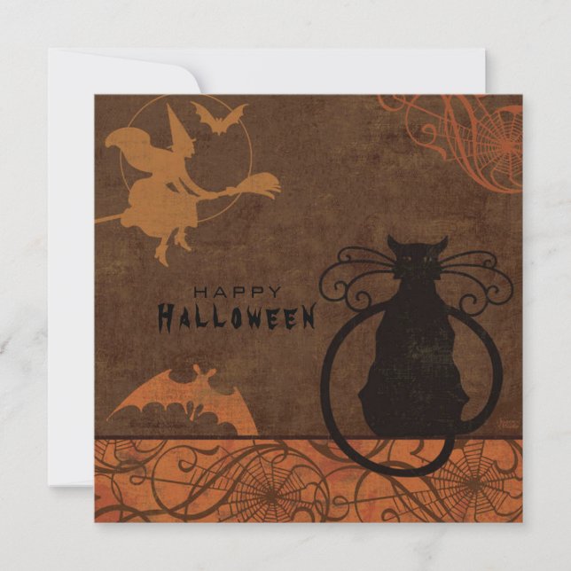 Cartão Feliz de Halloween (Frente)