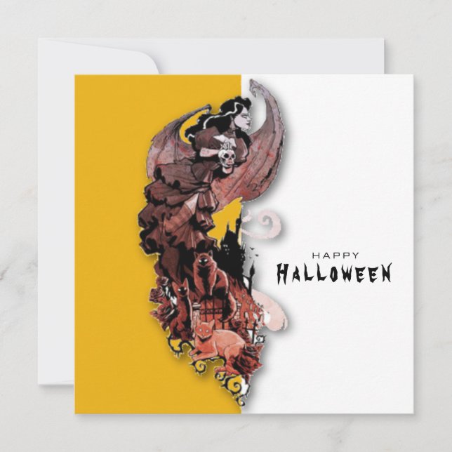 Cartão Feliz de Halloween (Frente)