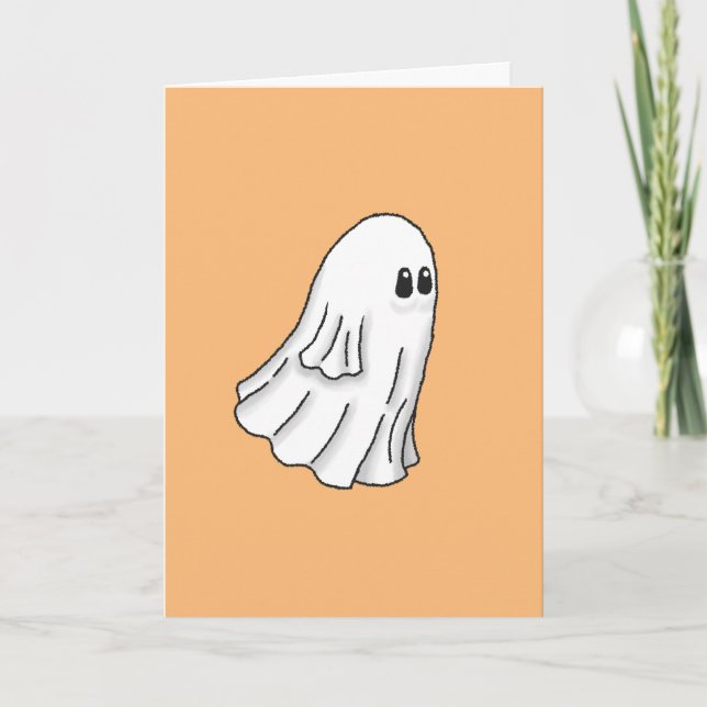 Cartão Feliz de Halloween Assustador (Frente)