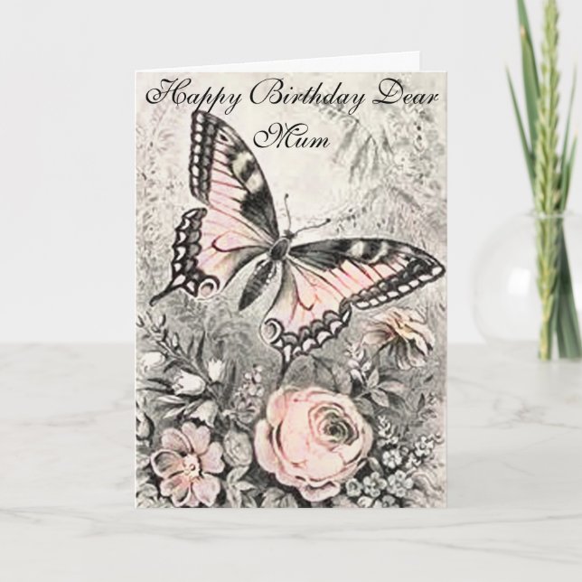 CARTÃO FELIZ DE NASCIMENTO DE MÃE DE ANIVERSÁRIO (Frente)