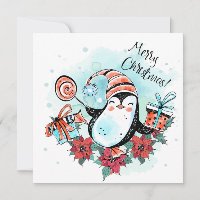 Cartão Feliz de Natal (Frente)