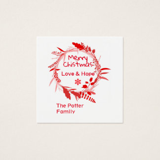 Cartão Feliz de Natal Amor e Esperança