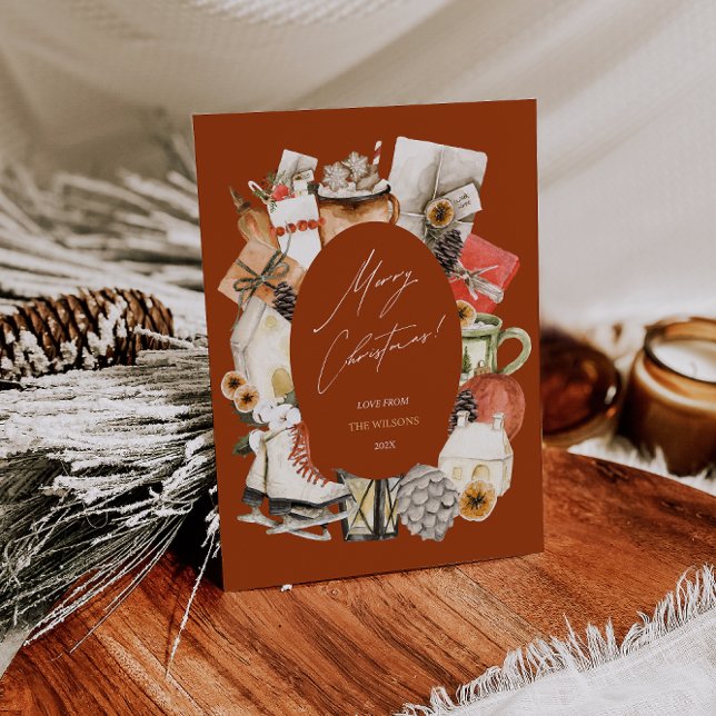 Cartão Feliz de Natal, Cartão de Ilustração de Fér (Criador carregado)