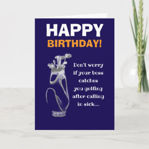 Cartão feliz desejo de aniversário de feliz irmão de golf