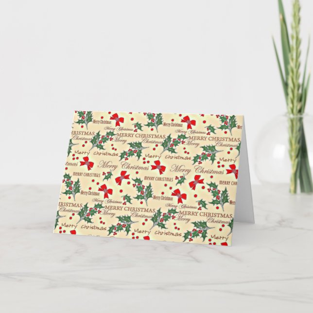 Cartão Feliz design de Natal (Frente)