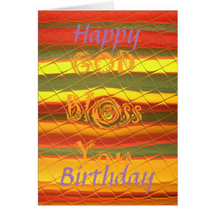 Cartão Feliz Deus abençoe de Aniversário Você inspirou a