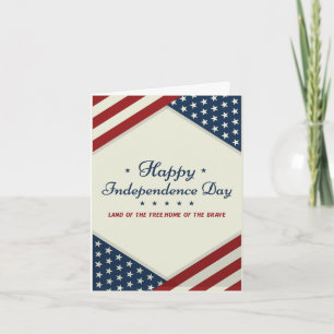 Cartão Feliz dia 4 de julho da independência