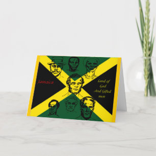 Cartão Feliz Dia da Independência Jamaica