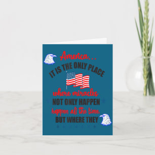 Cartão Feliz dia da independência para a américa