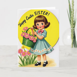 Cartão Feliz Dia da Primavera para Menina