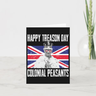 Cartão Feliz Dia da Traição Rei Carlos Iii Engraçado Brit