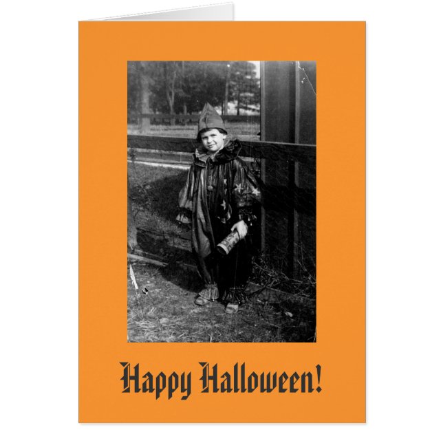 Cartão Feliz Dia das Bruxas (Frente)