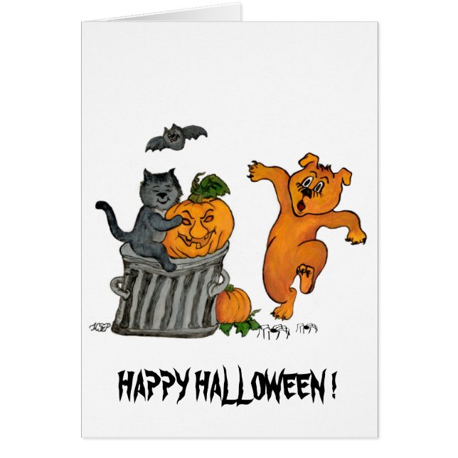 Cartão Feliz Dia das Bruxas! 5 (Frente)