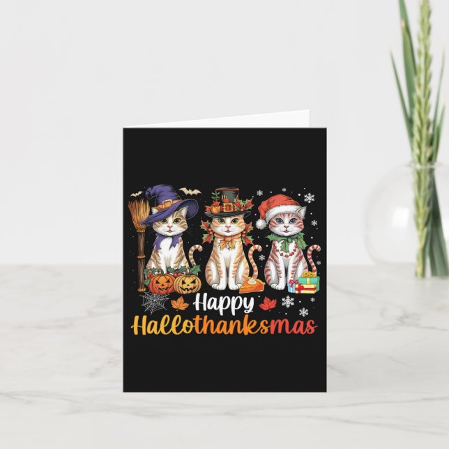 Cartão Feliz Dia das Bruxas de Natal, Dia das Bruxas, Dia (Frente)