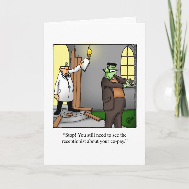 Cartão Feliz Dia das Bruxas Engraçado (Frente)