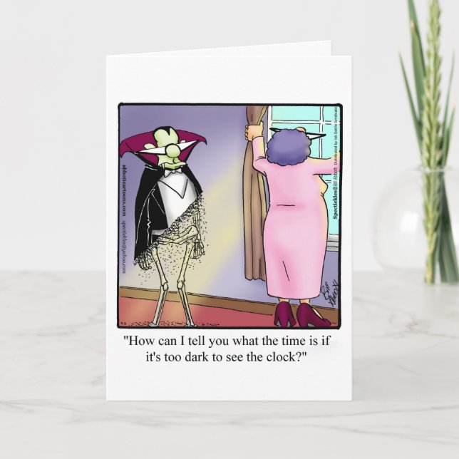 Cartão Feliz Dia das Bruxas Engraçado (Frente)