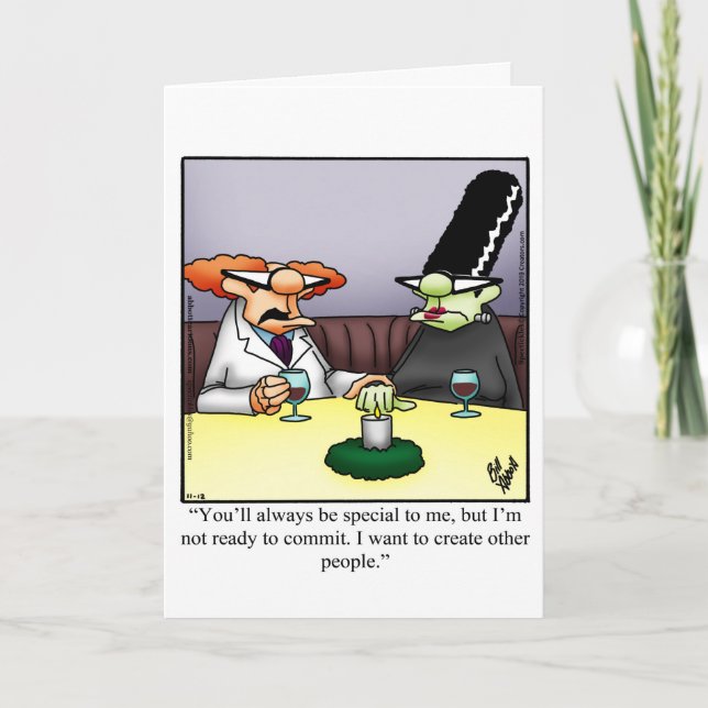 Cartão Feliz Dia das Bruxas Engraçado (Frente)