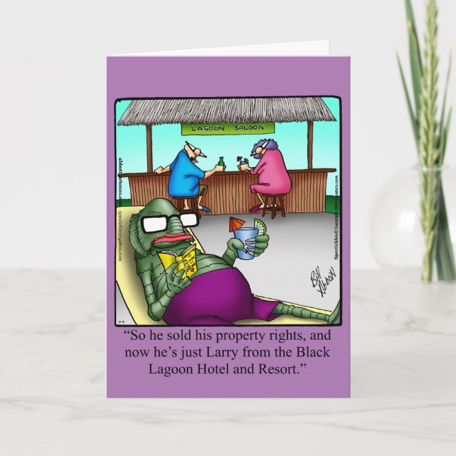 Cartão Feliz Dia das Bruxas Engraçado (Frente)