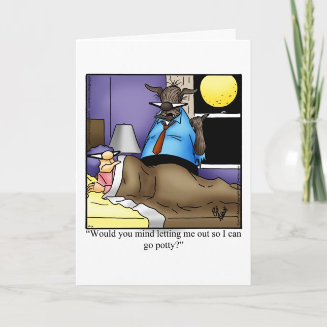 Cartão Feliz Dia das Bruxas Engraçado (Frente)