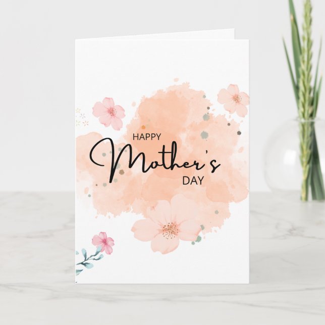 Cartão Feliz dia das mães  (Frente)