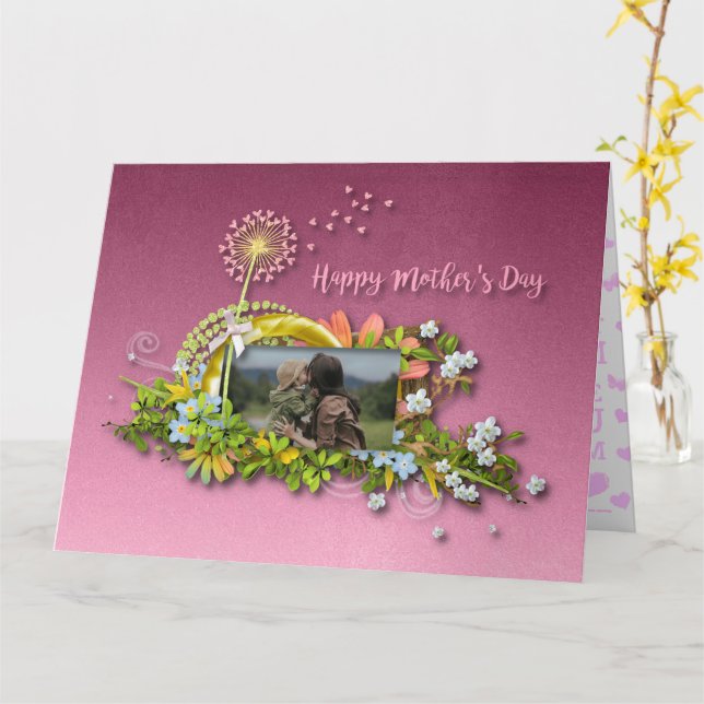 Cartão Feliz Dia das Mães (Flor Amarela)